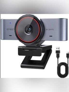Ultra 4K Webcam w/ Autofocus, DRC, Whiteboard Mode, Privacy Cover, 2 Mics